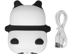 Luz Noturna Led Silicone com Design Panda Fofo, 3 Níveis