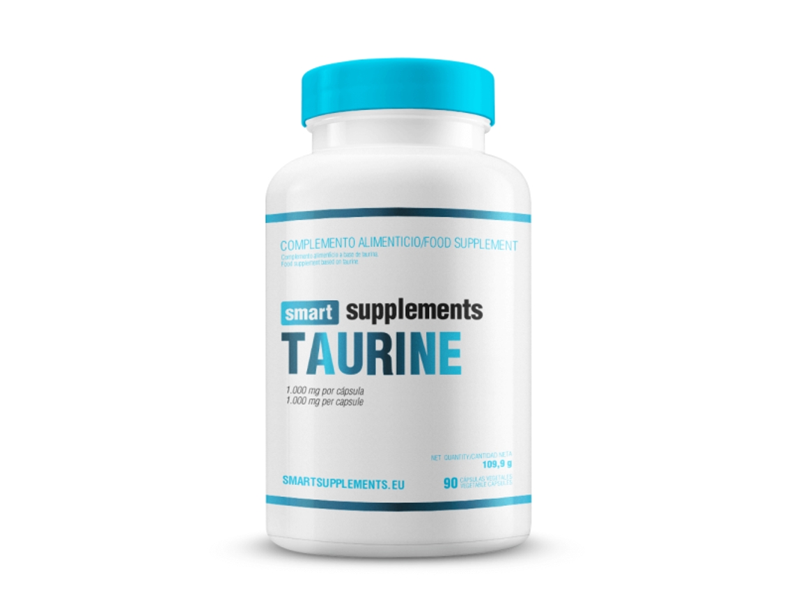 Taurina 1000mg 90 Cápsulas de SMART SUPPLEMENTS