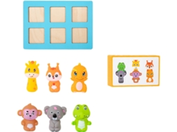 Jogo De Encaixe Animais Oaken, 31 Peças, Ferramenta Aprendizagem