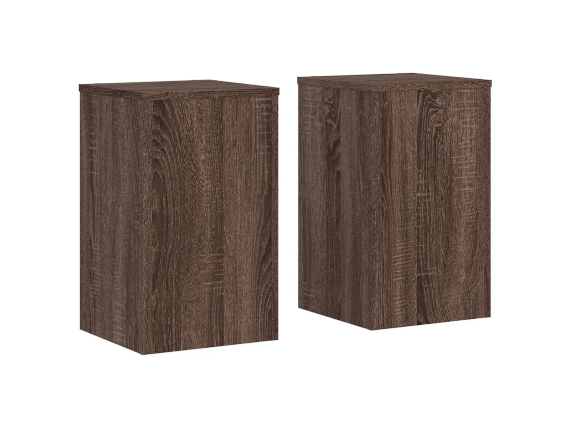 Plant Stand, Plant Stands Vidaxl Marrom Madeira Processada (30 X 30 X 50 Cm)