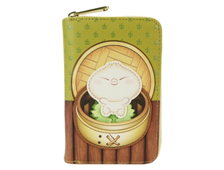 Carteira Fólio Unissexo BAO Loungefly Steamer Zip Bambu Multicor