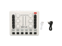 Placa de Som Mali para Live com Efeitos Sonoros e Mudança de Voz Mixer Mini