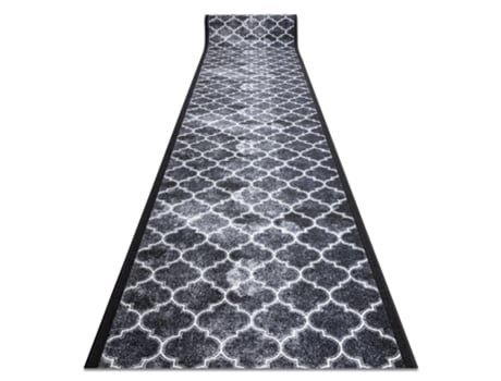 Passadeira Antiderrapante Clover Cinzento 100 cm
