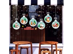 Decoração de Natal Enfeites Flocos de Neve Pvc Janela Decalques Adesivos Adesivos de Parede Suprimentos para Festas de Natal