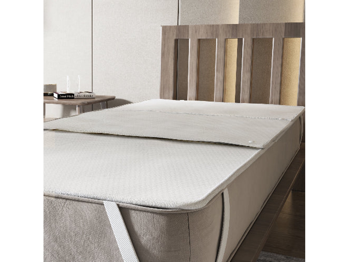 Protetor De Colchão Impermeável The White Stone 140 X 190 Cm Com Lençol Removível E Lavável | Antiestresse E Hipoalergênico