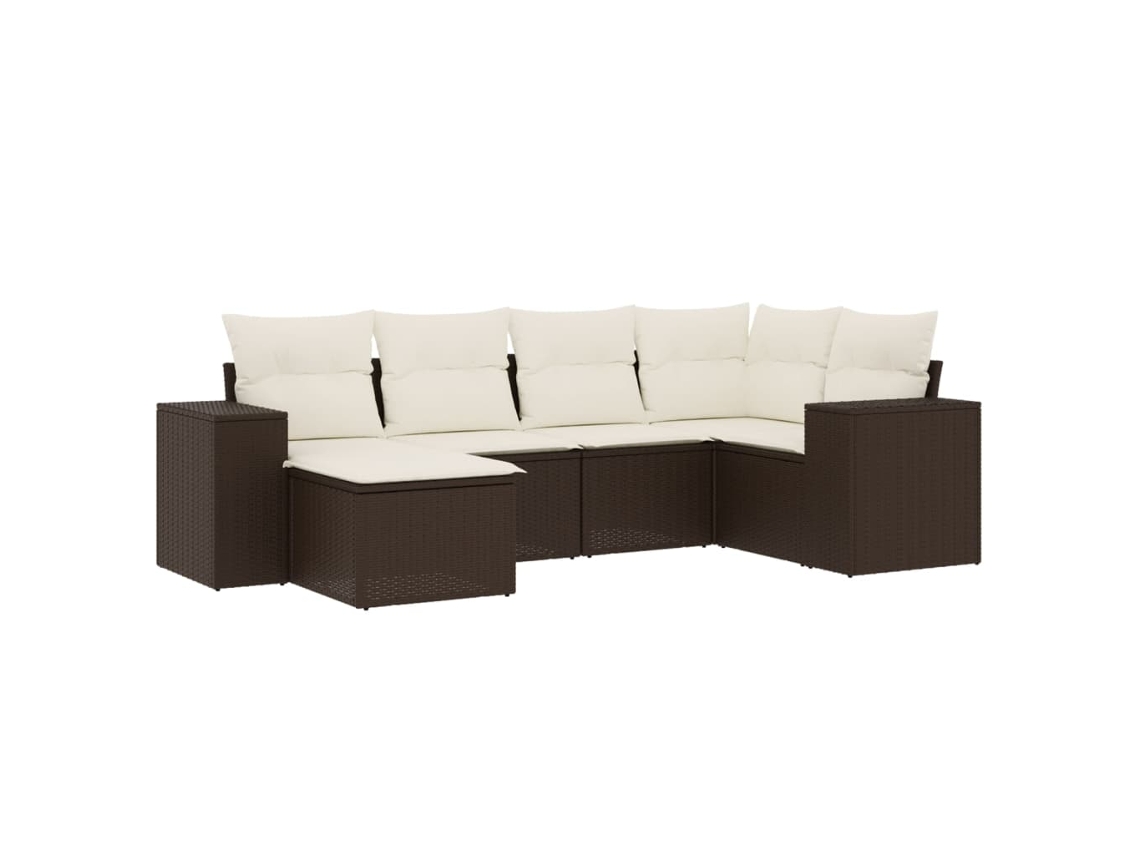 Garden Sofa Set, Garden Sofa Sets Vidaxl Marrom Rattan / Vime (n/a)