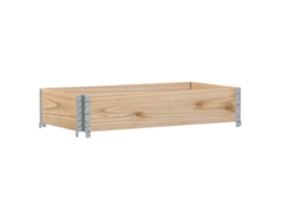 Vaso de jardim VIDAXL Marrom Madeira de pinho (100x50 cm)