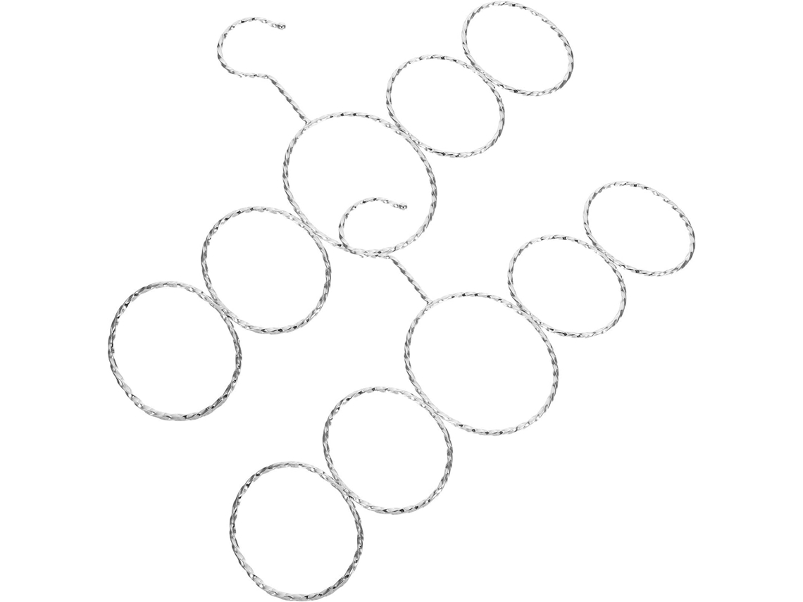 Magiclulu Conjunto De 2-cabides Ferro Para Acessórios Guarda Roupa, Cor Prateada, 5-furos, Design Estável E Que
