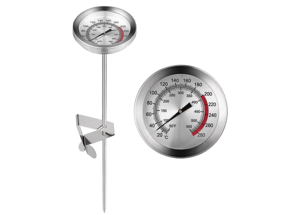 Termômetro De Cozinha (1 Unidade) Para Carnes, Alimentos E Frituras, Com Sonda De Aço Inoxidável.