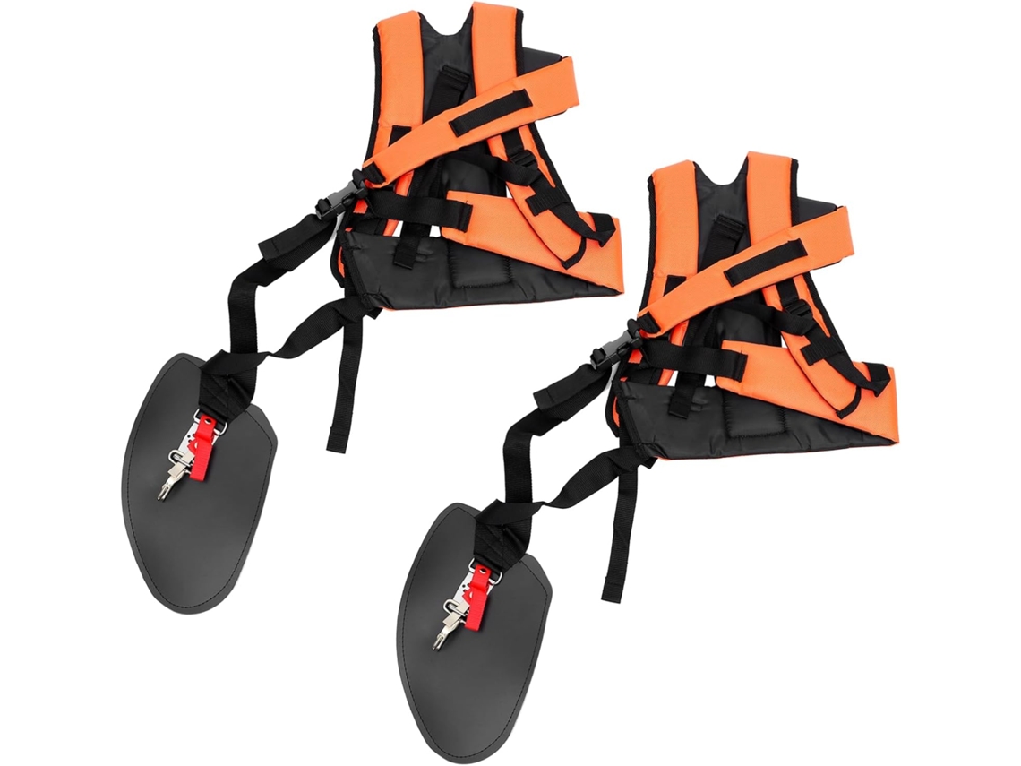 Conjunto de 2 Alças de Ombro Duplas para Roçadeira/aparador de Grama, Acolchoadas para Maior Conforto. SFUSHOS