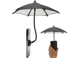 Guarda-chuva Magnético Para Celular, Ideal Para Proteção Solar, Com Design De Ângulo Flexível E Portátil - Preto