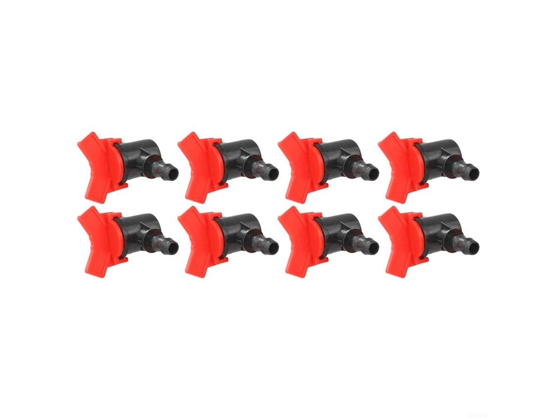 Conjunto De 8 Válvulas Irrigação Por Gotejamento Para Mangueira