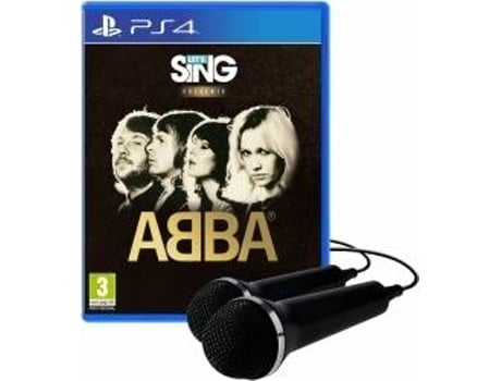 Jogo PS4 Let's Sing Abba + 2 Microfones