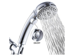 Chuveiro De Mão - Conjunto De Torneira De Banheiro Cromada Com Chuveiro De Chuva, Mangueira Longa E Alta Pressão - Suporte Adaptador Universal Para Pa