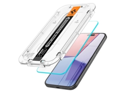 Protetor De Tela Spigen Glas.tr Ez Fit Para Iphone 15 Plus / 16 Plus - Vidro Temperado