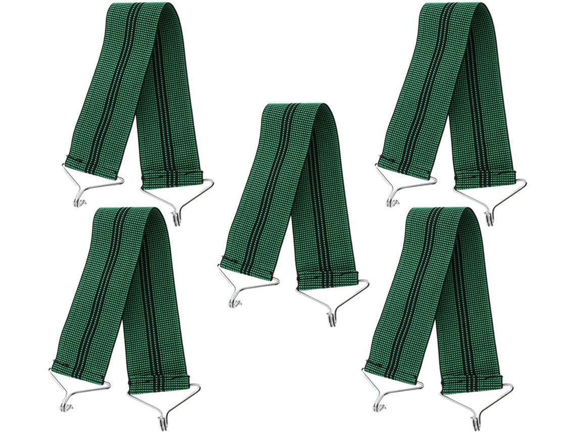 Inoomp Kit de 5 Tiras Elásticas Reforçadas e Espessas,s a Rupturas, para Cadeiras Dobráveis e Reclináveis. Material CHABERLU