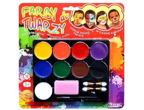 Pinturas Para Rosto, 9 Cores Aliga