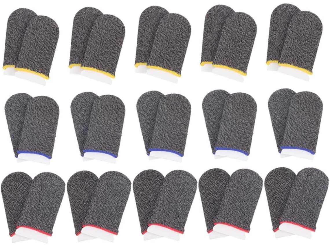 Artibetter 18 Pares De Dedeiras Respiráveis, Ultrafinas, Em Fibra Prateada, Para Proteção Contra Suor, Confortáveis Para