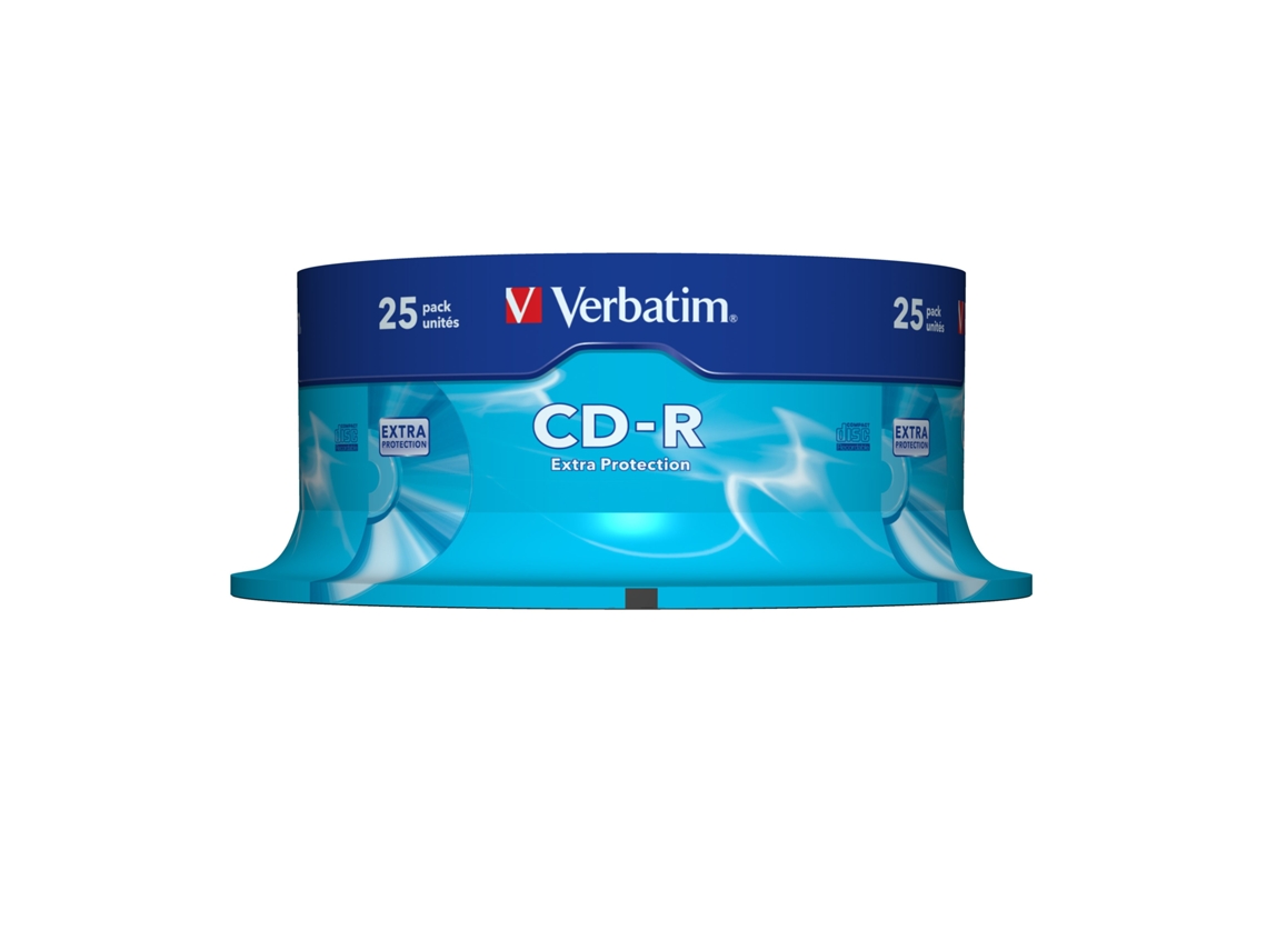 Cd R Extra Protection 700 Mb 52x 25 Unidade Verbatim (s)