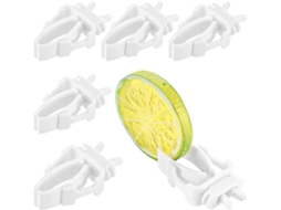 Conjunto de 5 Prendedores para Gaiolas para Pássaros, Papagaios, Frutas e Vegetais AQUAFORGE