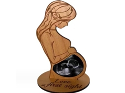 Moldura Recordação Ultrassom Gravidez, Decoração Mesa Presente Amiga Grávida. Estilo D CZHHMART