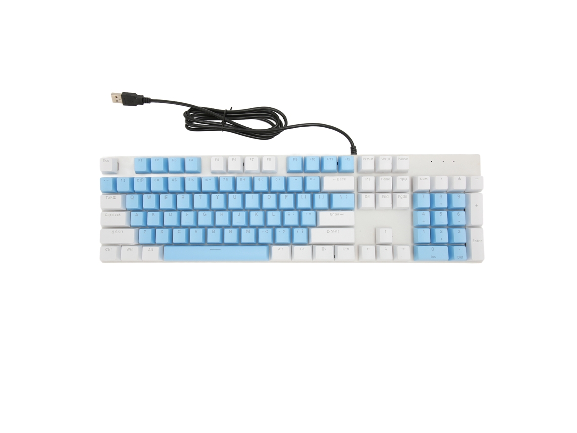 Teclado Mecânico De Tamanho Completo Com 104 Teclas, Teclado Para Jogos Com Fio Usb E Teclado Numérico, Interruptor Vermelho Para Windows Slowmoose
