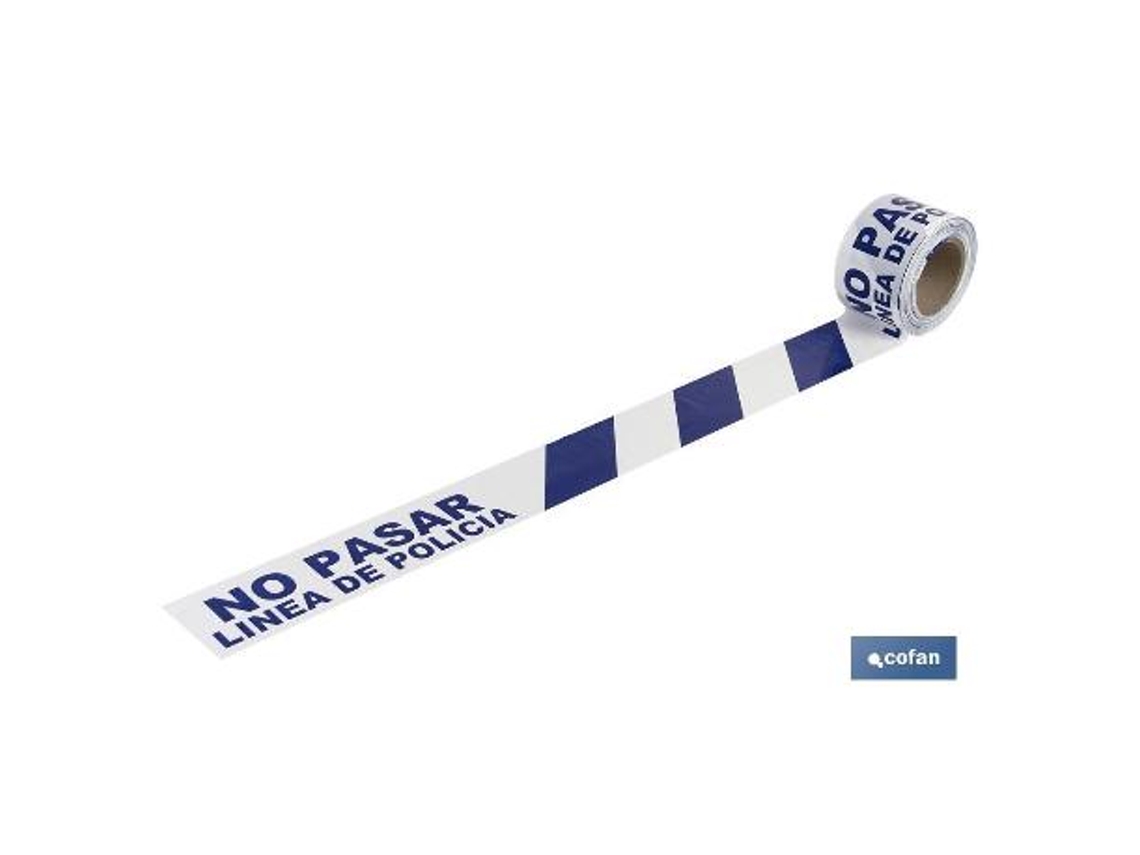 Cinta baliz. linea policia 80mmx100mts
