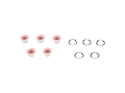 Kit Com 500 Ilhós Redondos de 6 Mm. Feitos em Cobre Resistente, Ideais