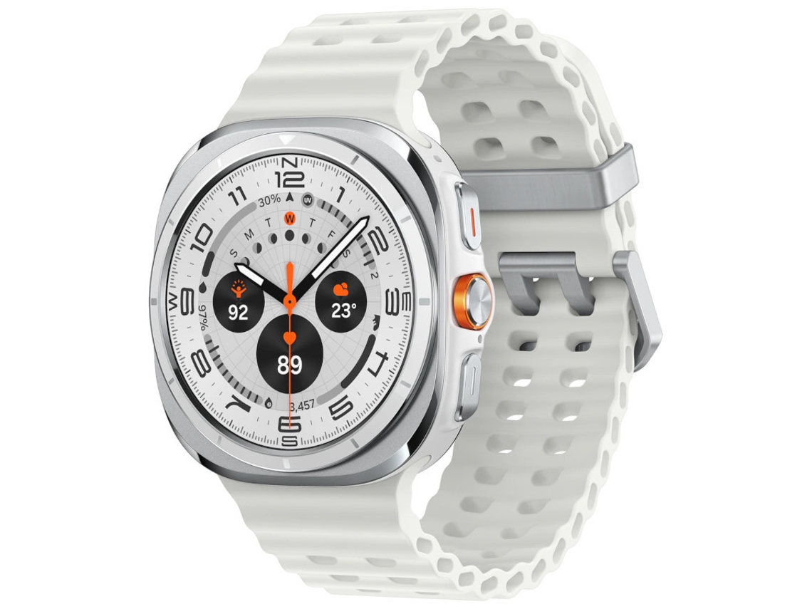 Smartwatch Samsung Galaxy Watch Ultra 2025 (47 mm, branco titânio)