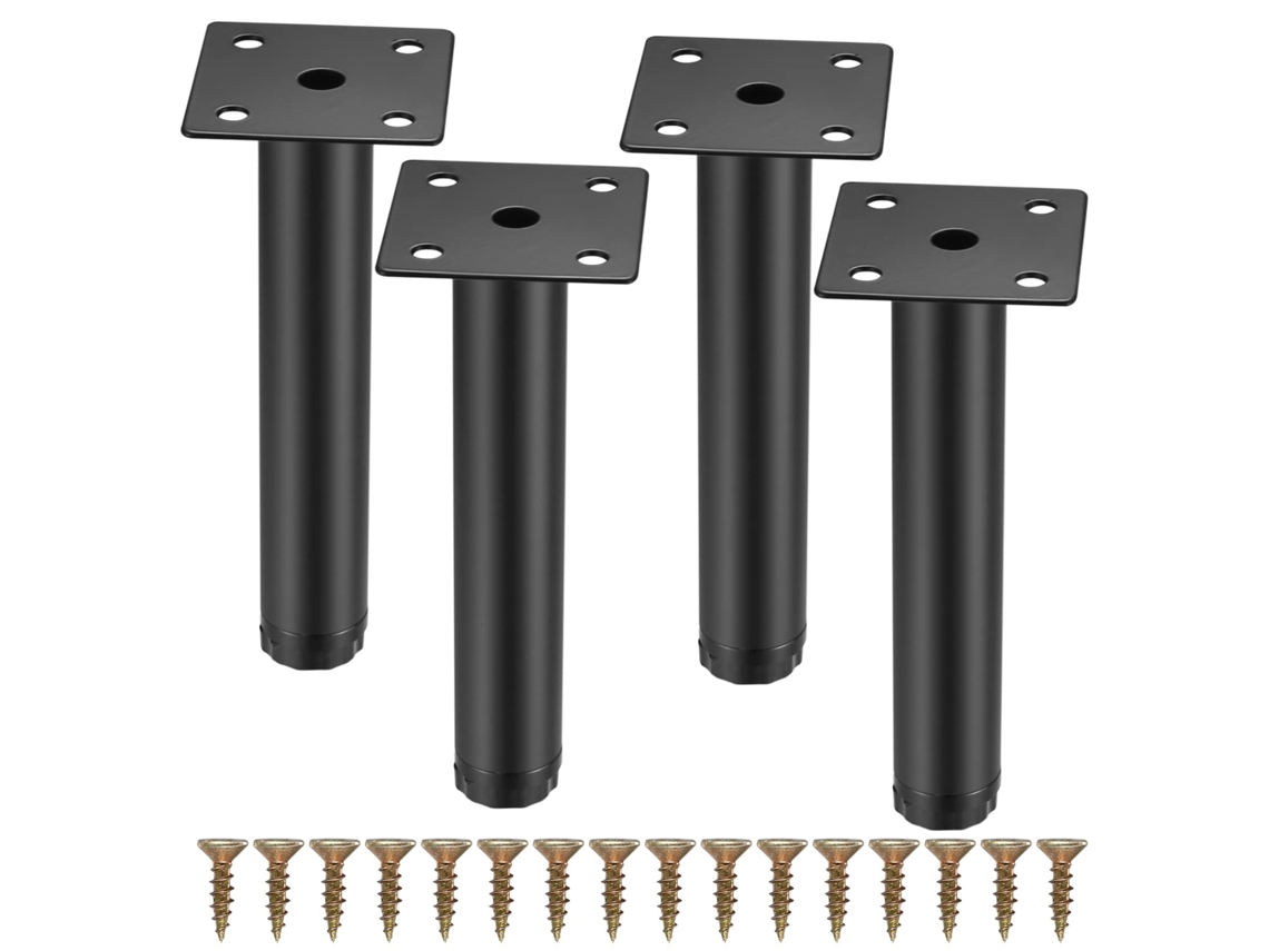 Pés Para Móveis, 4 Peças, Em Metal, Para Cadeiras, Mesas, Sofás