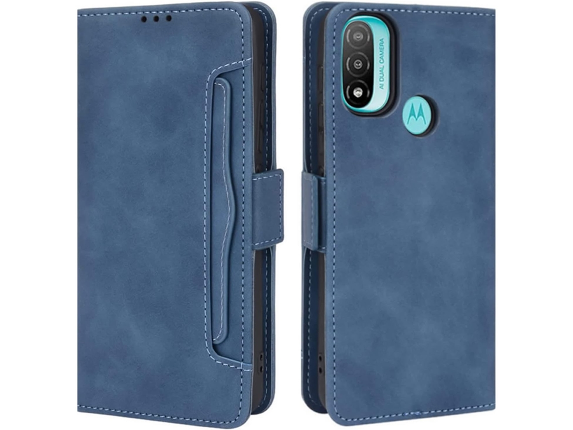 Suporte Protetor para Motorola Moto E20/E30/E40 HONGWE. Pele Anti-Choque Azul