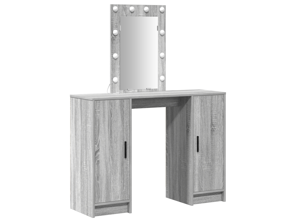 Conjunto 1 Mesa De Vestir Vidaxl Cinzento Derivados De Madeira (102 X 33 X 135 Cm)