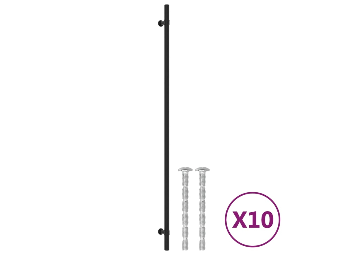 Cabinet Handle, Cabinet Handles Vidaxl Preto Aço Inoxidável (480 Mm)