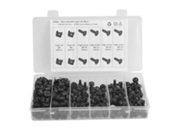Kit De Porca E Parafuso Gaiola M5 Em Aço Carbono, Ferragens De Fixação Com Porca E Parafuso M5 Design Travamento Por