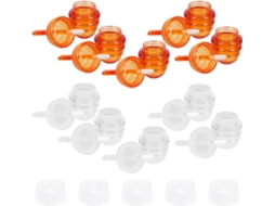 Conjunto De 10 Tubos Para Gloss Labial Diy De 5ml Em Abs Marrom, À Prova D'água E Prático.