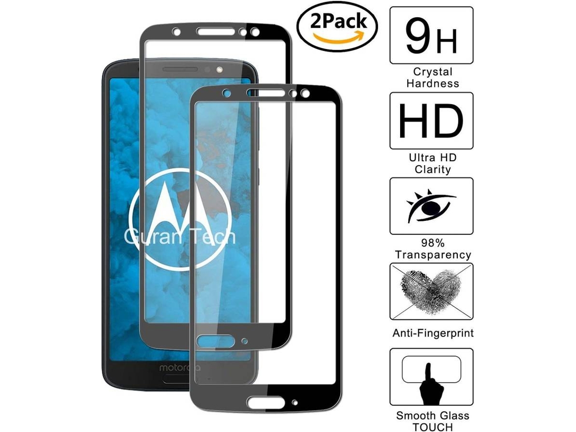 Película Vidro Temperado Motorola Moto G6 HONGWE. Cobertura Completa Preto