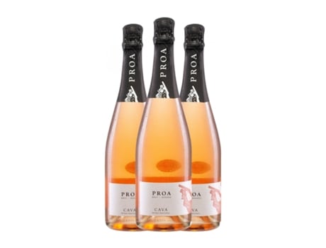 Espumante rosé VALLFORMOSA Proa Rosado Brut Cava (0.75 L - 3 Unidades)