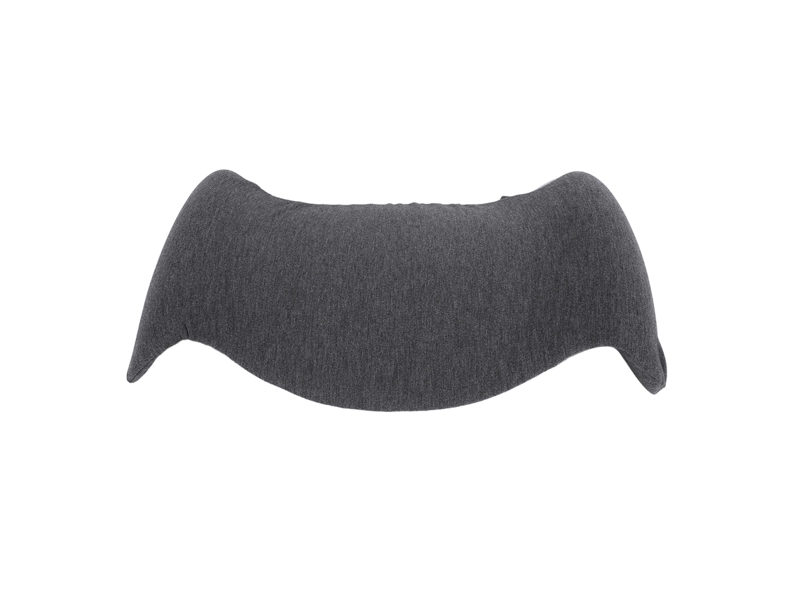 Travesseiro Lombar com Funda Removível Foam de Memória Ergonômico Suporte Lombar para Cama Sofa Cinza Escuro