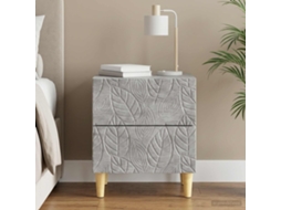 Vidaxl Mesa-de-cabeceira Cinzento Cimento 43 X 34,5 X 48 Cm