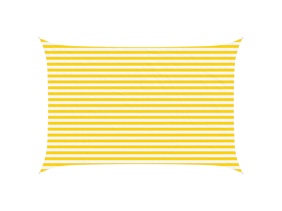 Conjunto 1 Sombra Externa Vidaxl Amarelo Poliéster (4,5 × 3 M)