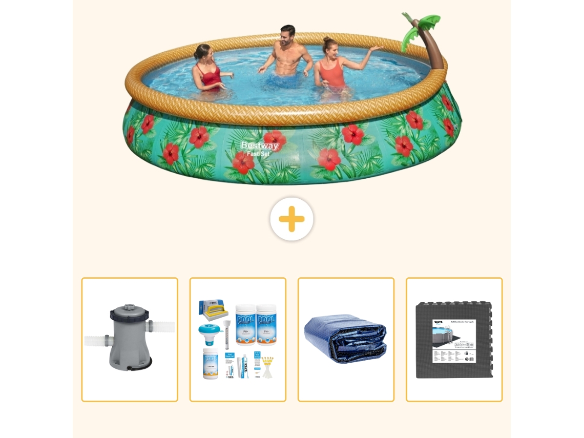 Bestway Piscina Bestway Fast Set Redonda - 457x84 Cm - 5-peças S233