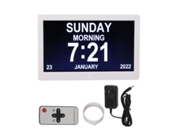 Marco Digital De Fotos De 10 Polegadas Com Lcd 1024x600, Relógio Despertador, Controle Remoto, 100‑240v Para Casa, Plug Dos Eua
