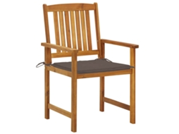 Maison Exclusive - Cadeiras De Jardim Com Almofadões 2 Pcs Acácia Maciça