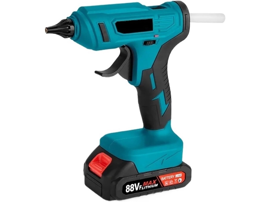 Pistolet À Colle Termofusível Sans Fil 100w 280 C, Portátil, Recarregável com Bâtons de SFUSHOS