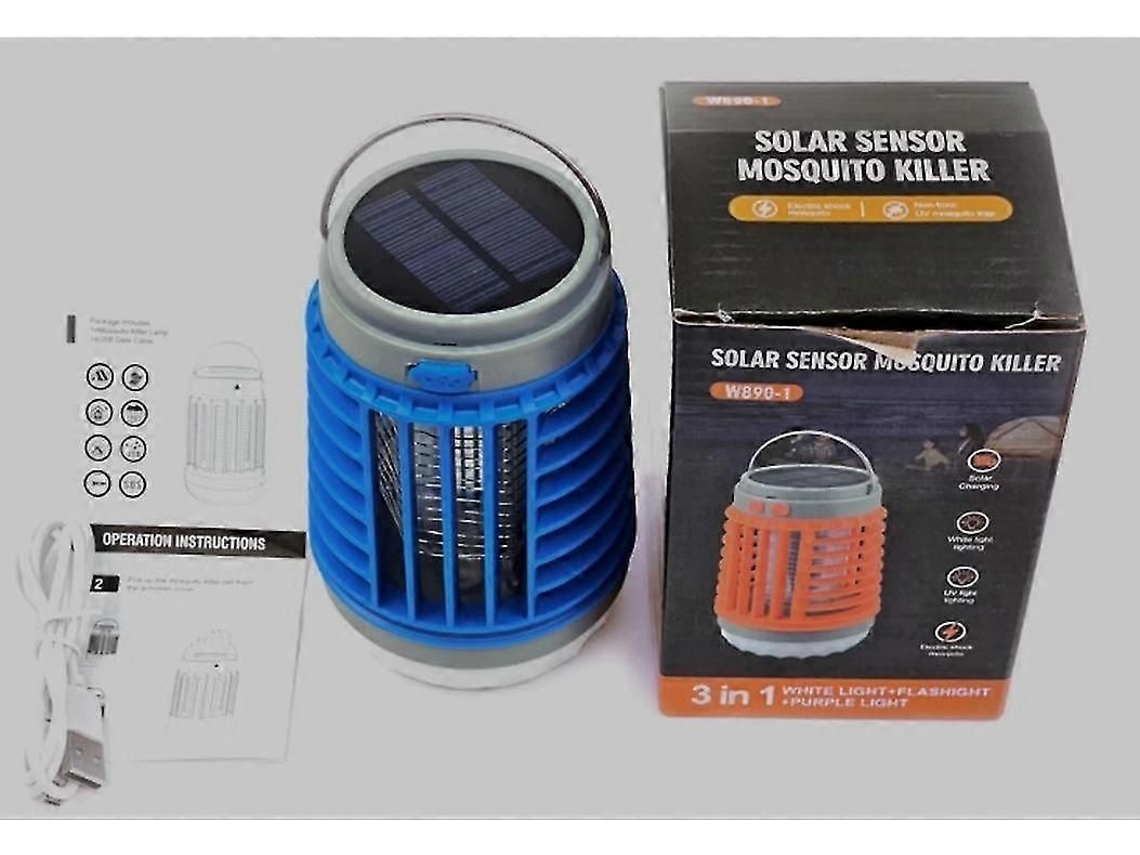 Lâmpada Repelente Solar De Mosquitos À Prova D'água, Choque Elétrico, Mosquitos, Armadilha Pa Ra Moscas, Insetos