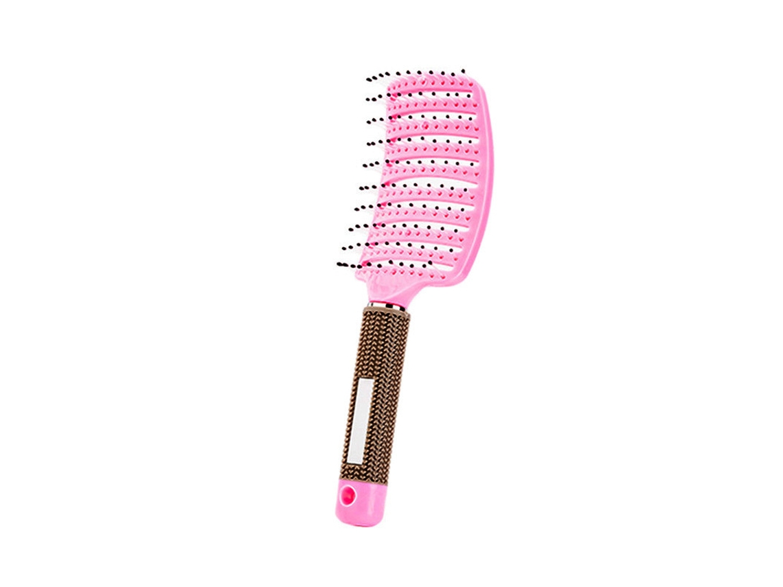Pente Mágico para Massagem Capilar Feminina, Seca e Alisa o Cabelo Rapidamente MDUG (rosa)
