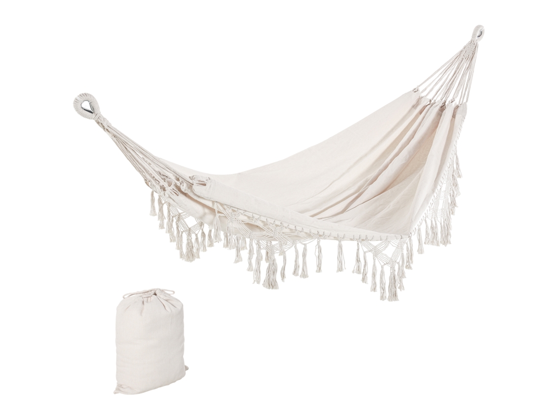 Guarda sol basculante CHEZMOI, 2x3 m, com manivela, tecido impermeável, creme