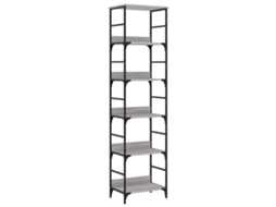 Bookshelf, Bookshelves Vidaxl Cinzeto Madeira Processada (n/a)