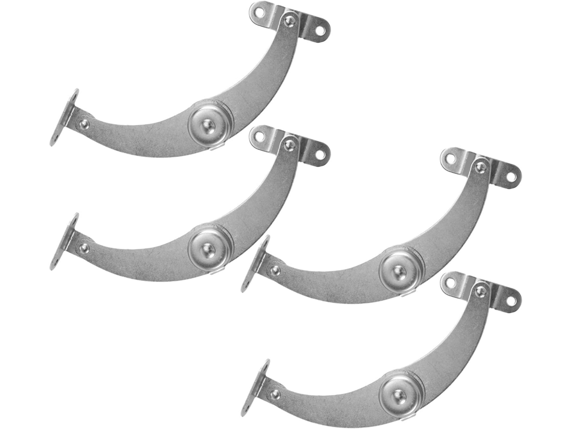 Vosarea Conjunto De 4 Dobradiças Suporte Metálicas Ajustáveis Em Aço Inoxidável Para Móveis E Armários