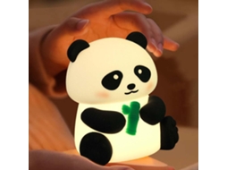 Luz Noturna Infantil Panda, Abajur De Led Com Toque, Digulável